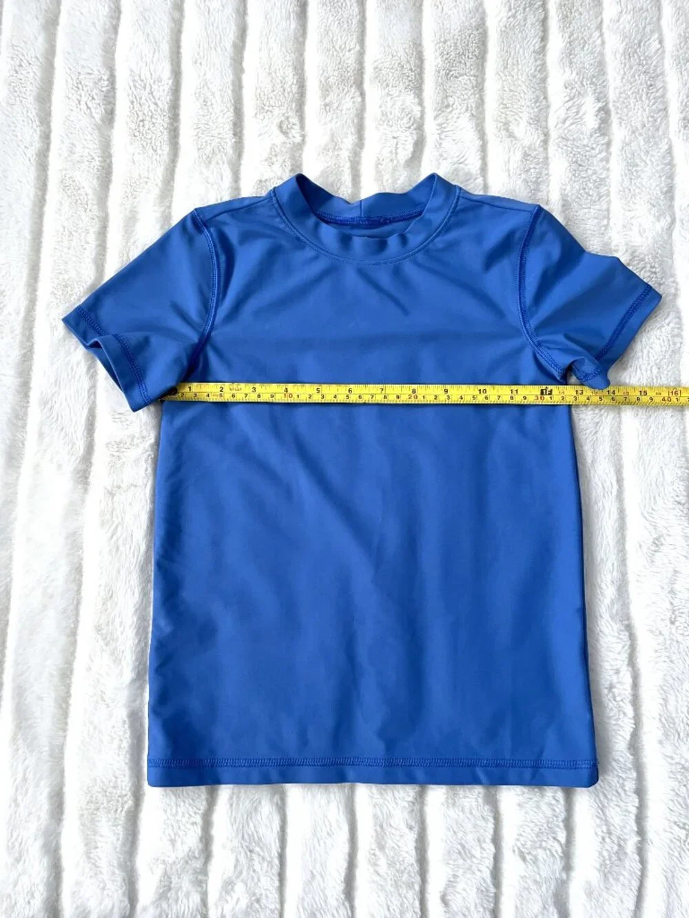 NEW Kids Primary Short Sleeve Rash Guard (Blue) 6-7
